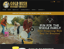 Tablet Screenshot of goldrushnuggetbucket.com